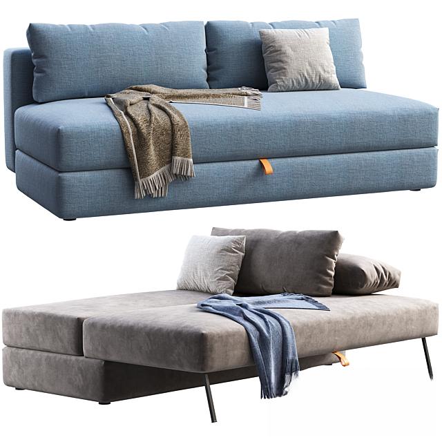 Blue Gray Sofa Bed sofa