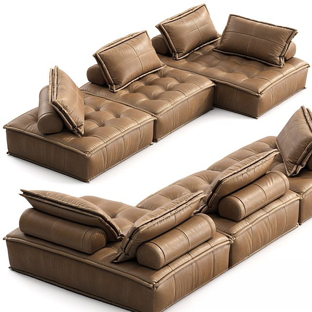 Brown Leather Sectional Sofa sofa
