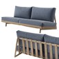 Blue Wooden Sofa sofa