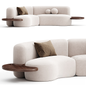 Curved Wooden Modern Sofa sofa