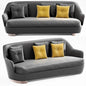 Grey Yellow Modern Sofa sofa