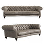 Buttoned Leather Chesterfield Sofa sofa