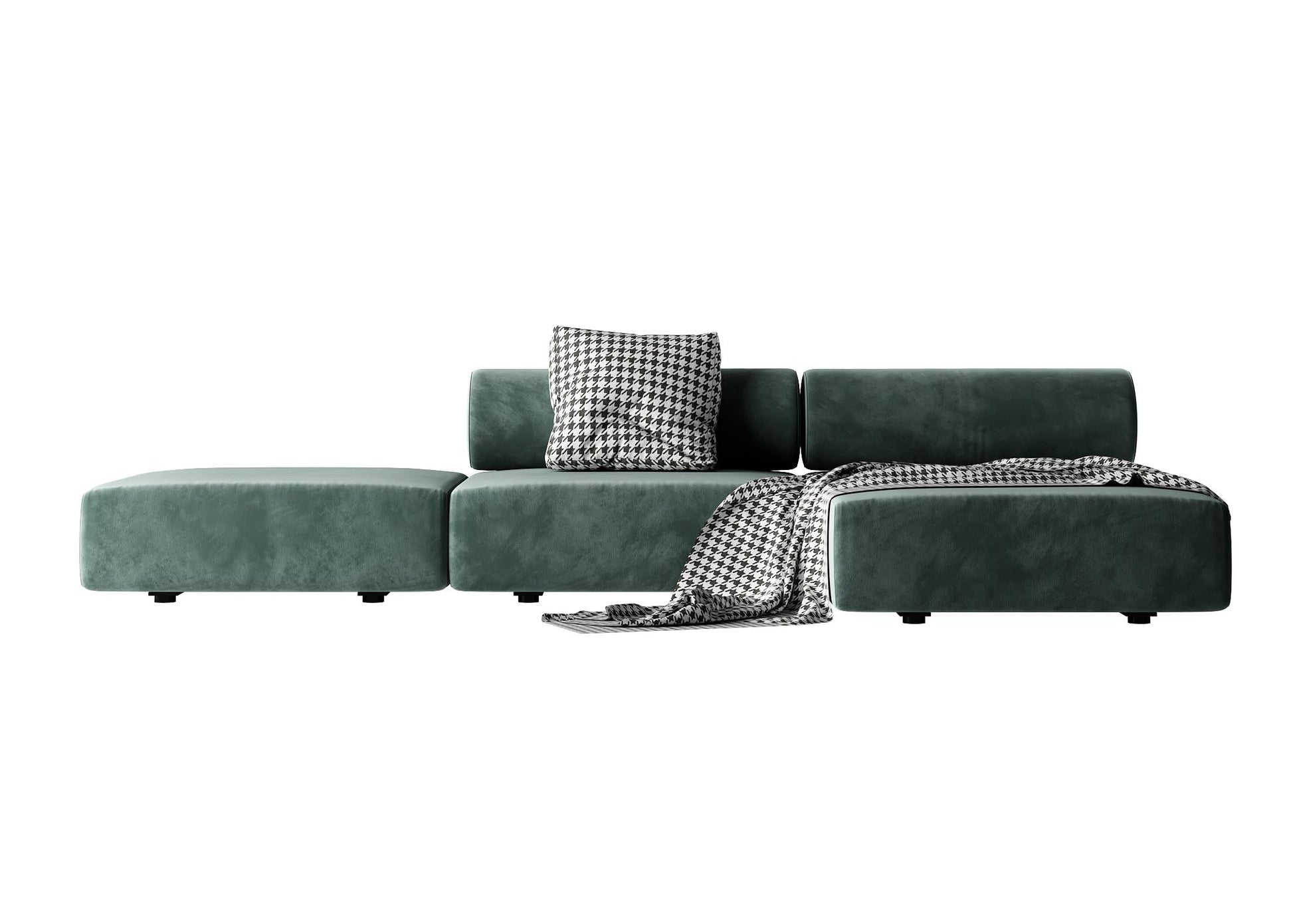 Green L-shaped Sofa sofa