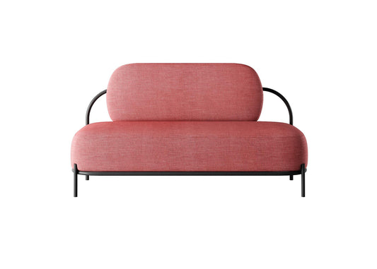 Pink Modern Loveseat sofa
