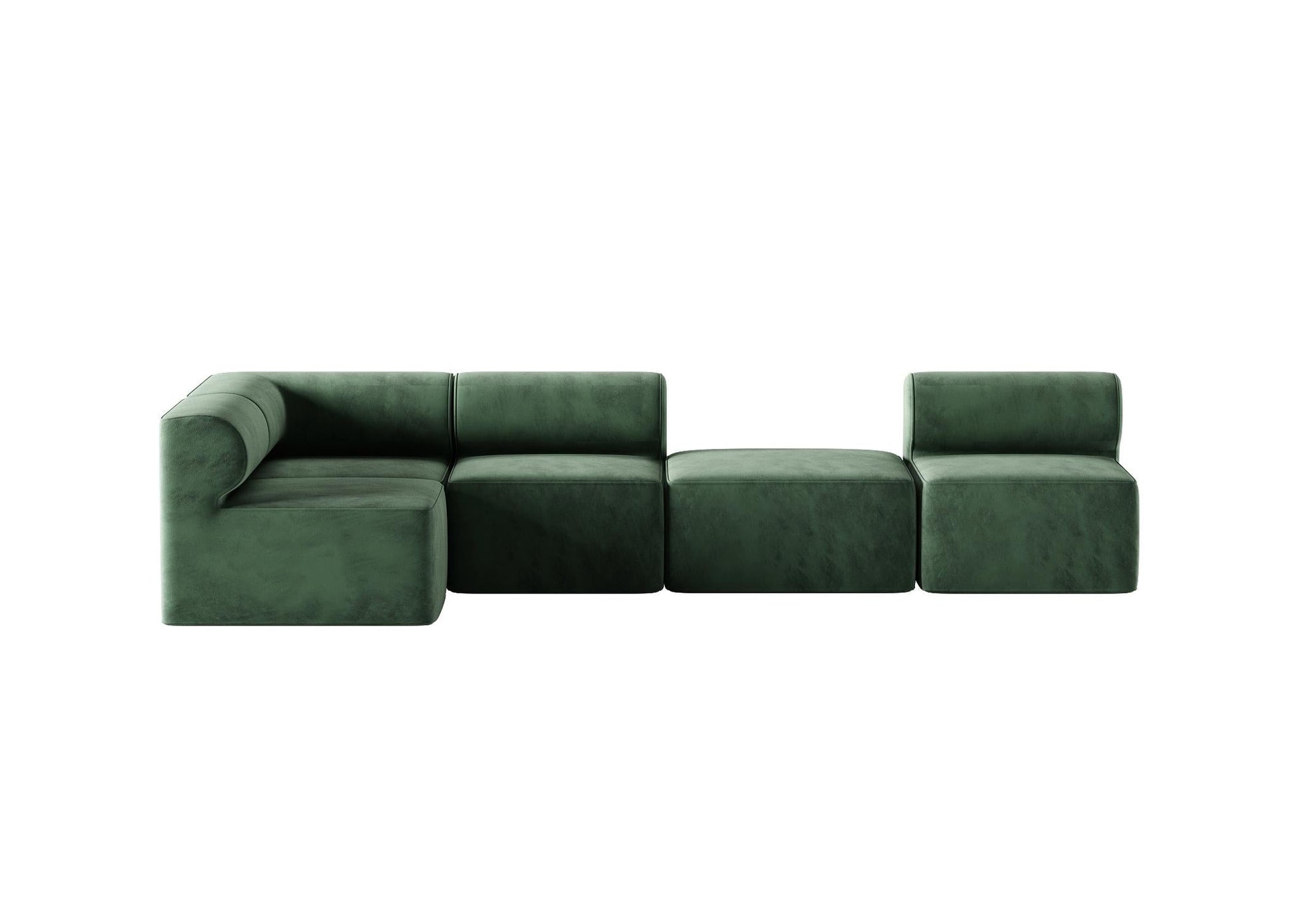 Green L-shaped Sofa sofa