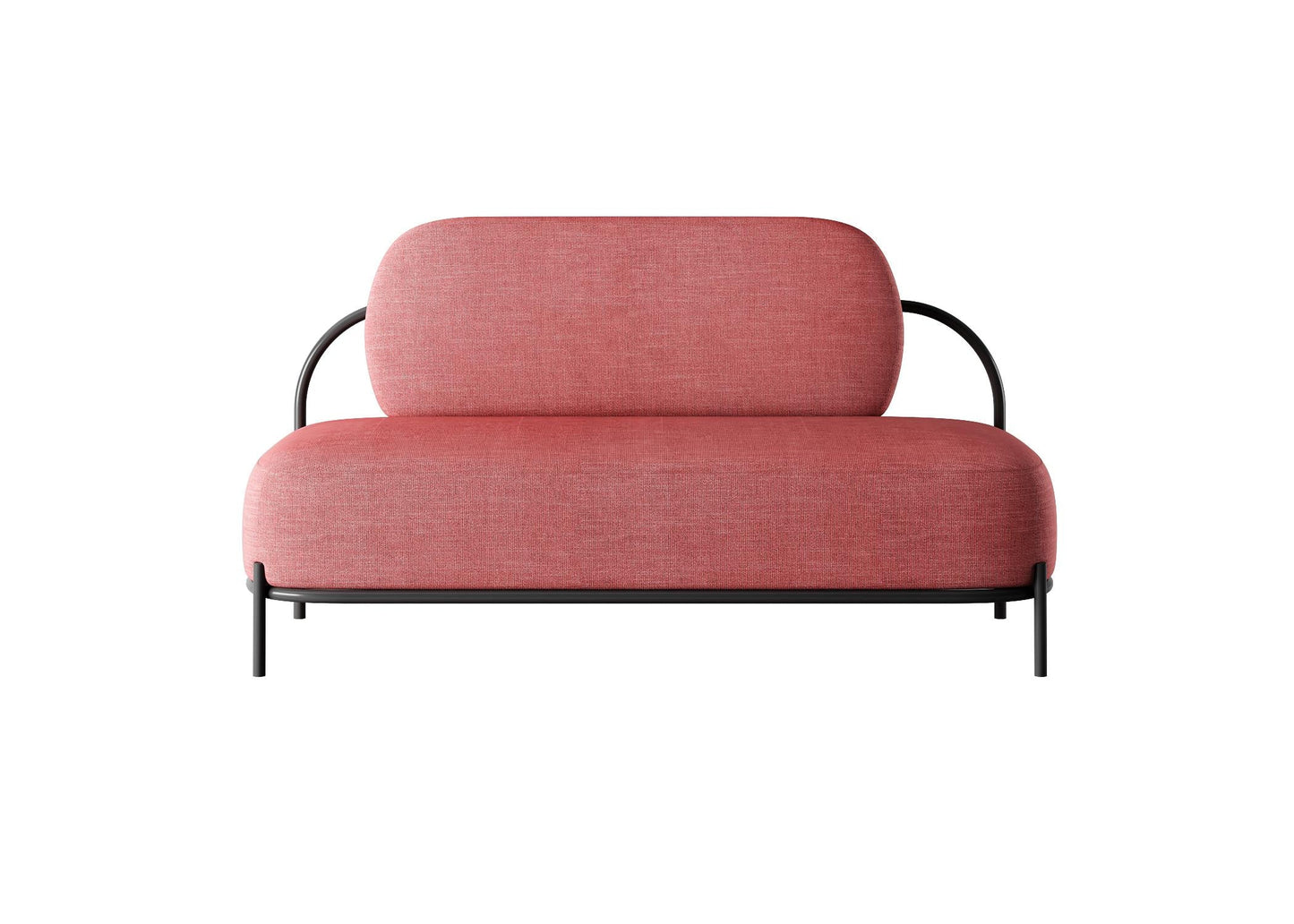 Pink Modern Loveseat sofa
