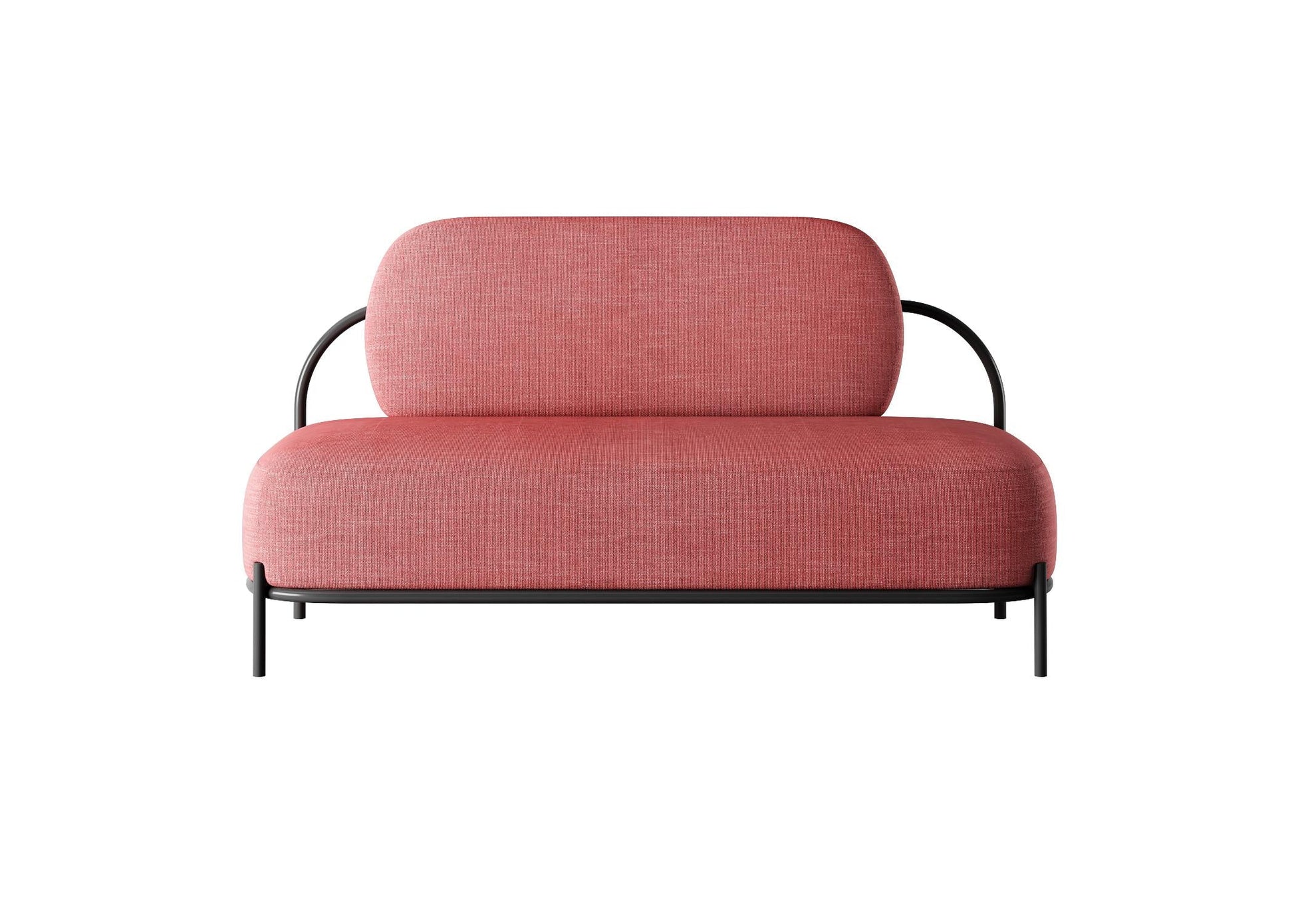 Pink Modern Loveseat sofa