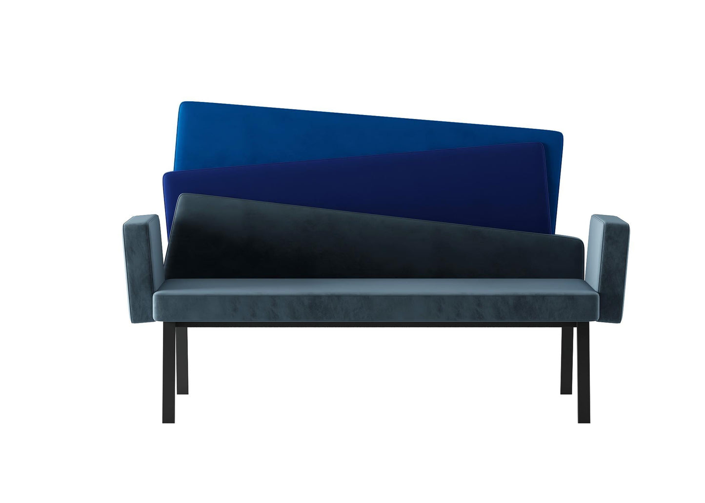 Blue grey modern sofa sofa
