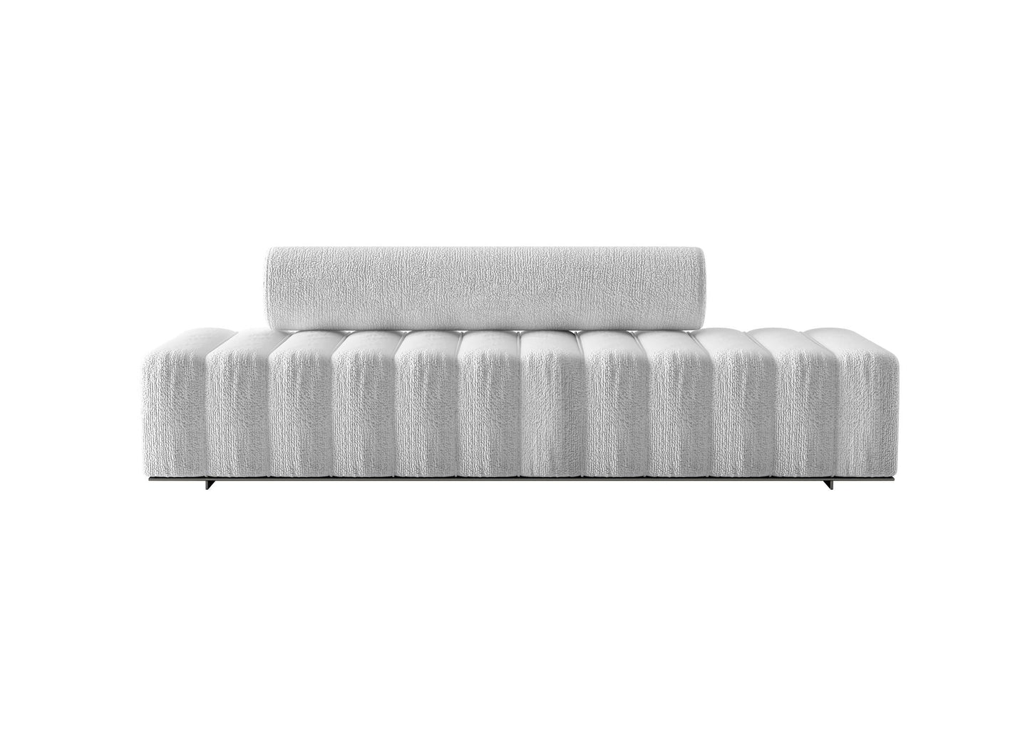 Pleated Gray Sofa sofa