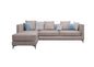 L-shaped gray sofa sofa
