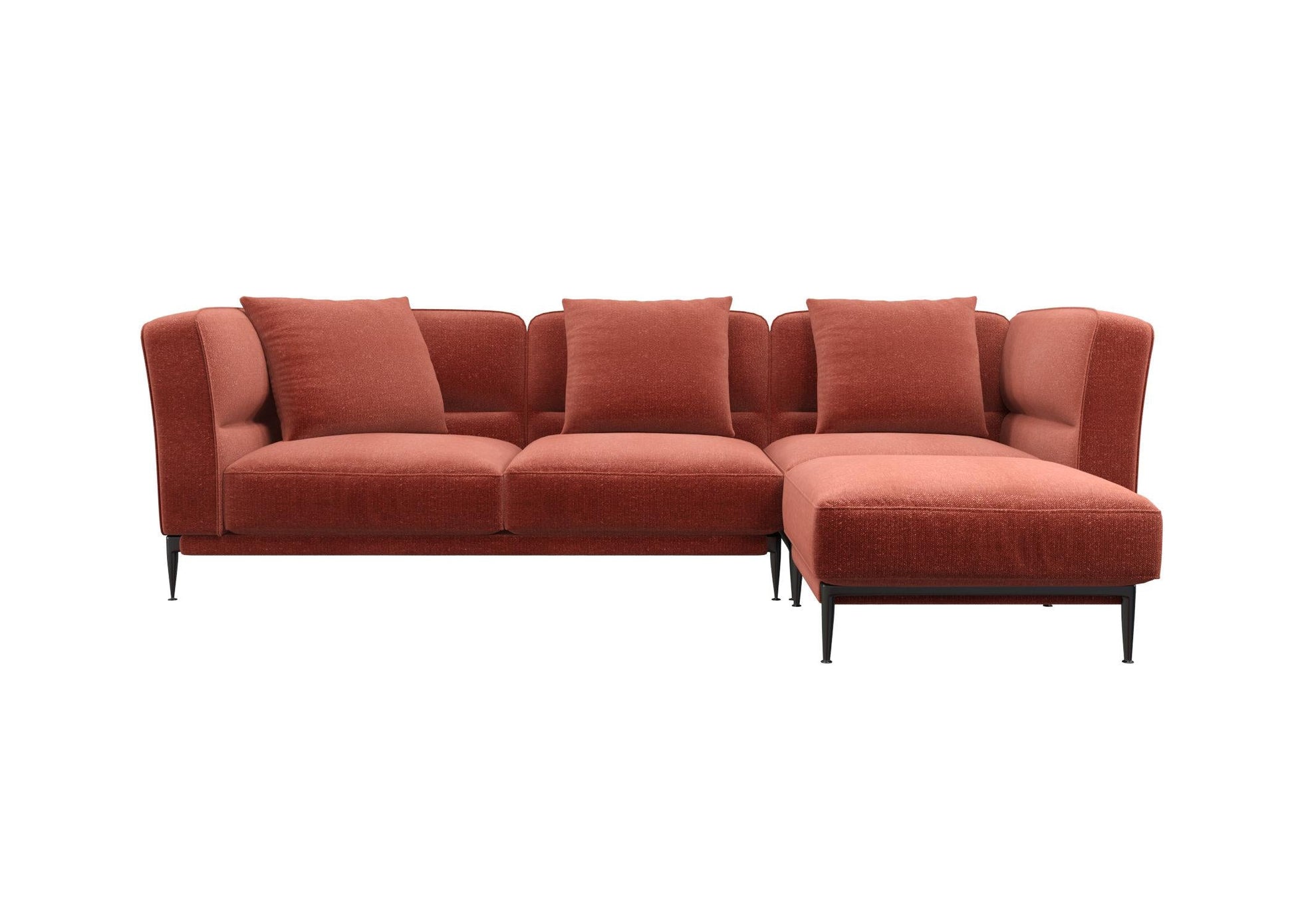Orange L-shaped Sofa sofa