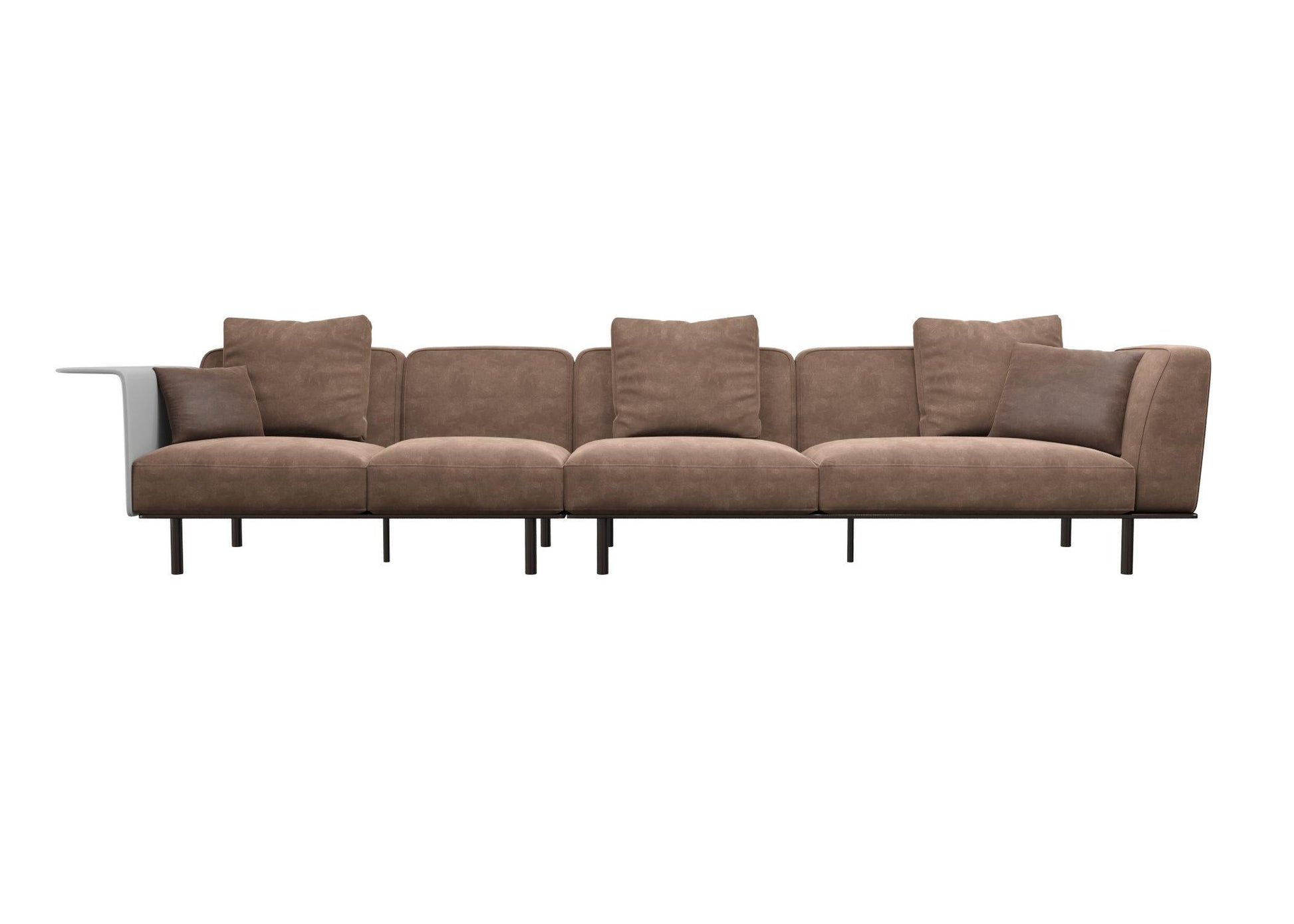 Brown Leather Modern Sofa sofa