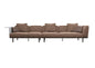 Brown Leather Modern Sofa sofa