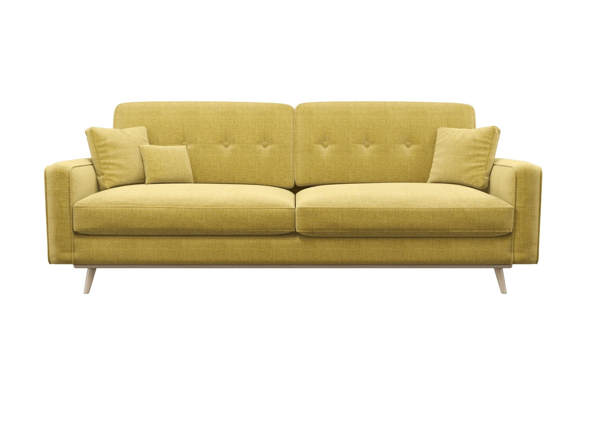 Yellow Tufted Sofa sofa