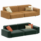 Brown Green Modern Sofa sofa