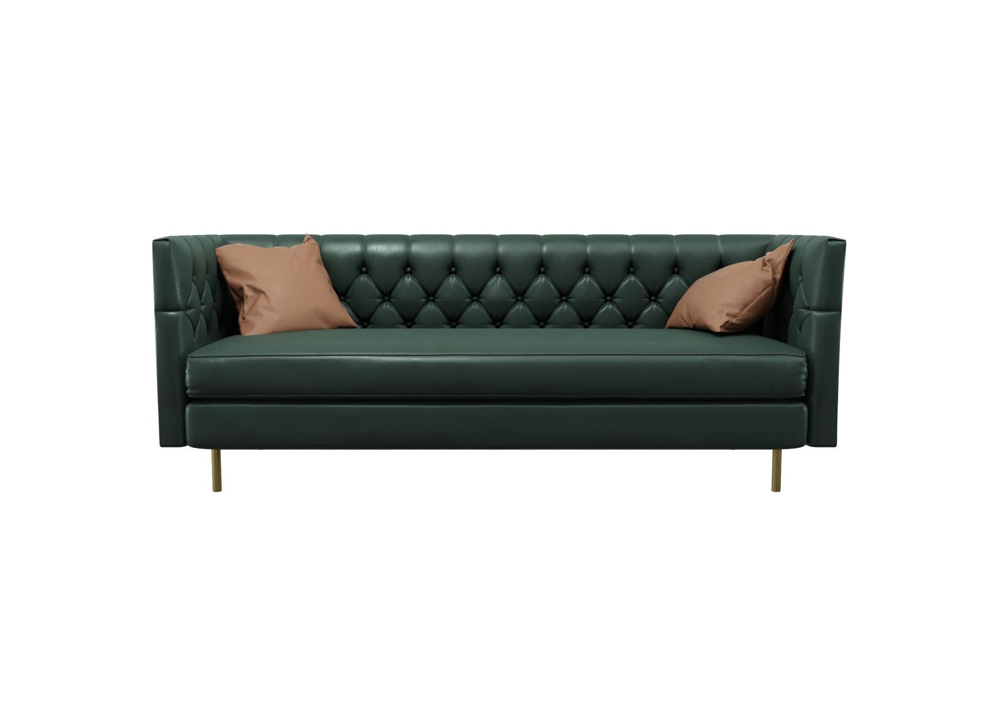 Green Button Tufted Sofa sofa