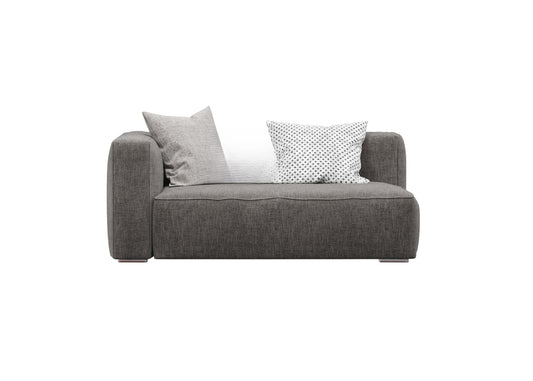 Grey Minimalist Loveseat sofa