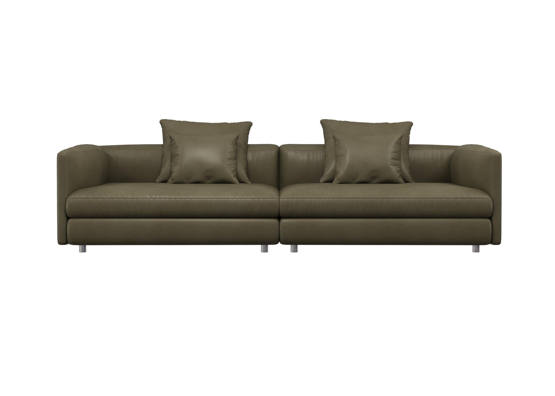 Olive Green Leather Sofa sofa