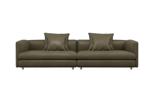 Olive Green Leather Sofa sofa