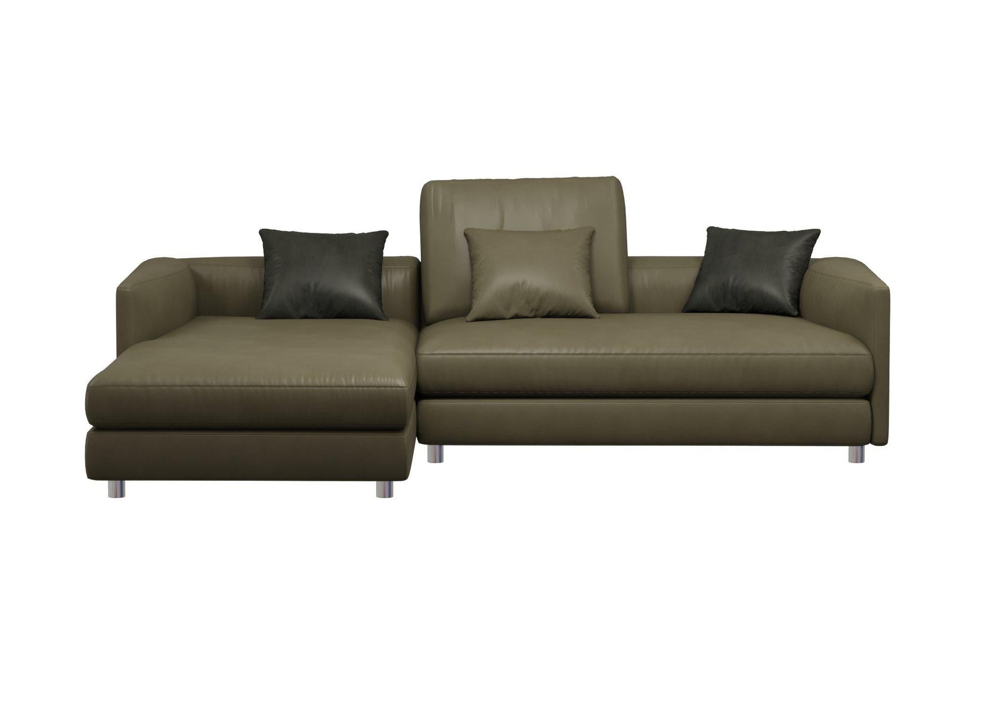 L-shaped Brown Sofa sofa