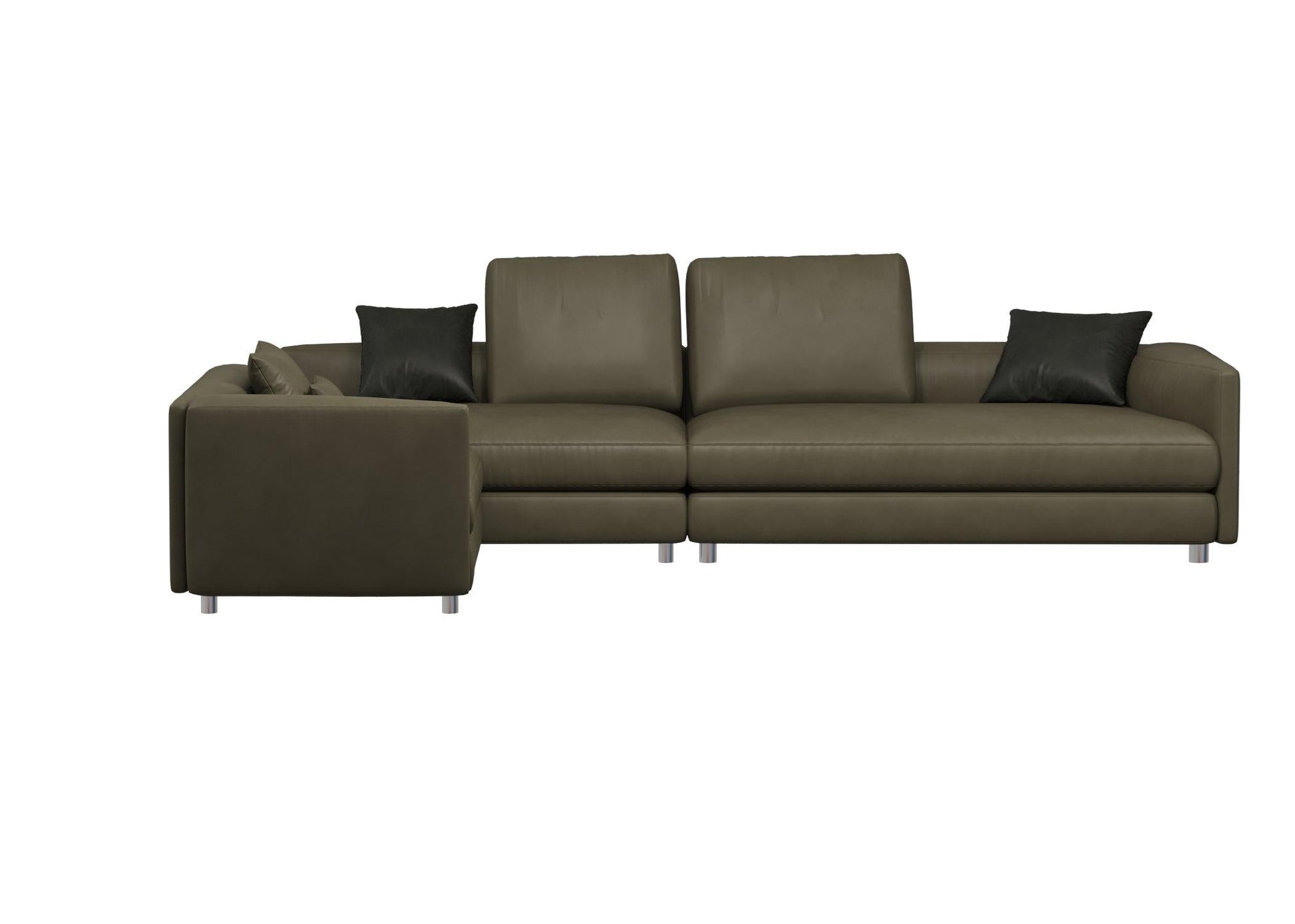 L-shaped Dark Green Sofa sofa