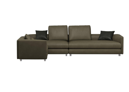 L-shaped Dark Green Sofa sofa