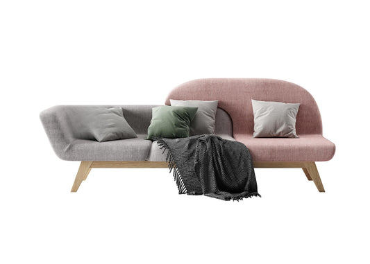 Modern Grey Pink Sofa sofa