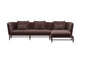 Brown L-shaped Sofa sofa