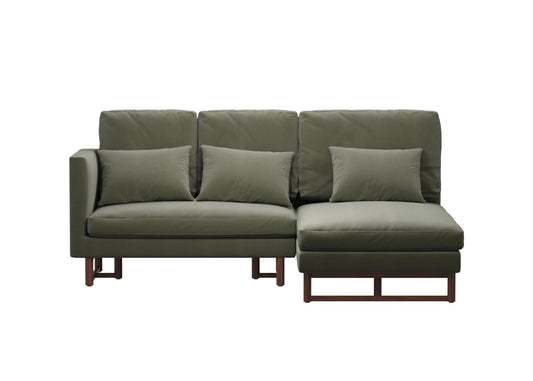 Olive Green L-shaped Sofa sofa