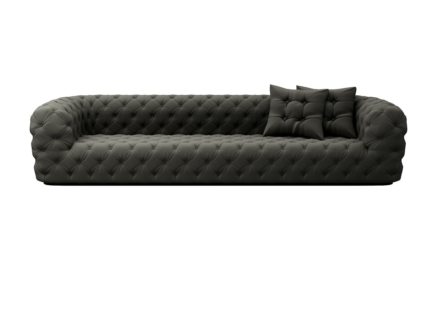 Dark Gray Tufted Sofa sofa