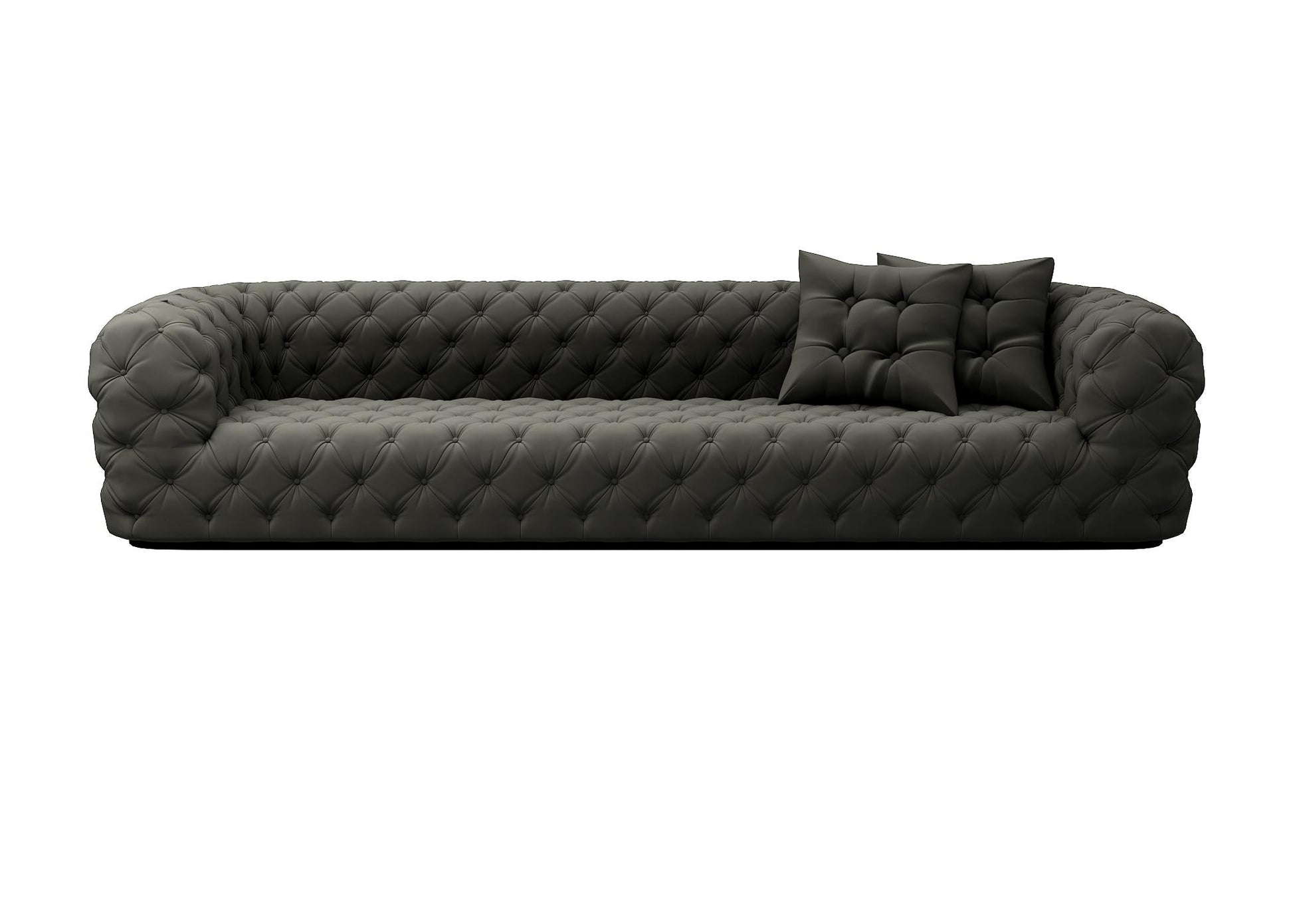 Dark Gray Tufted Sofa sofa