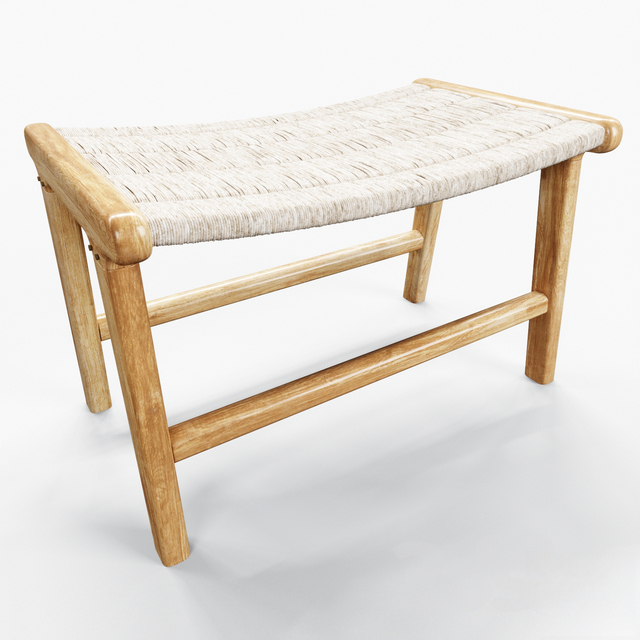 Natural Wood Simple Stool sofa