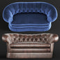 Blue Velvet Chesterfield Sofa sofa