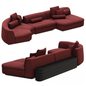 Maroon Modular Sofa sofa