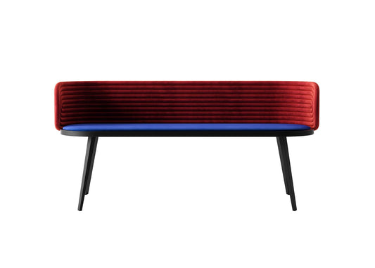 RedBlueModernBench sofa