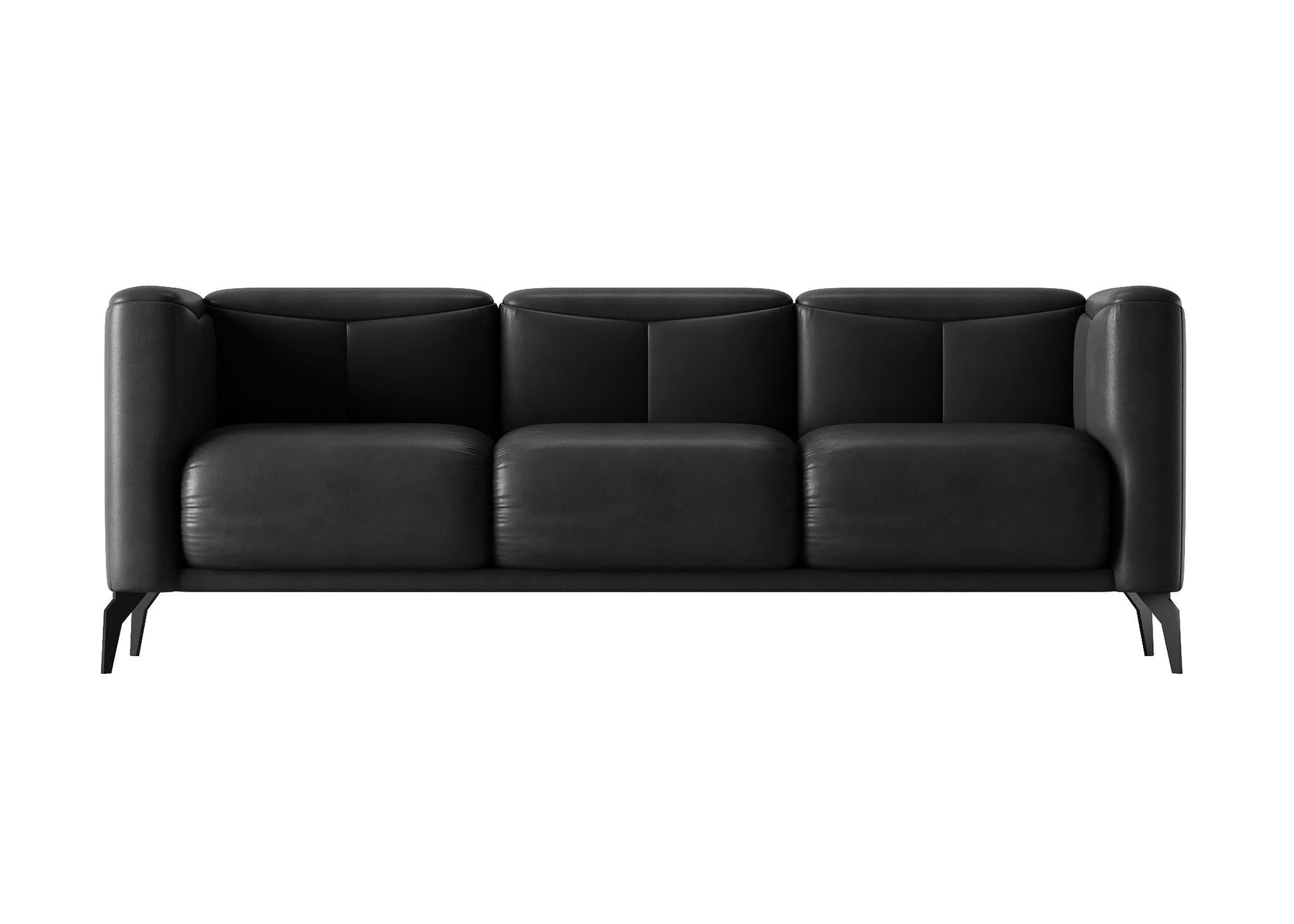 Black Leather Modern Sofa sofa