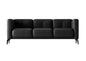 Black Leather Modern Sofa sofa