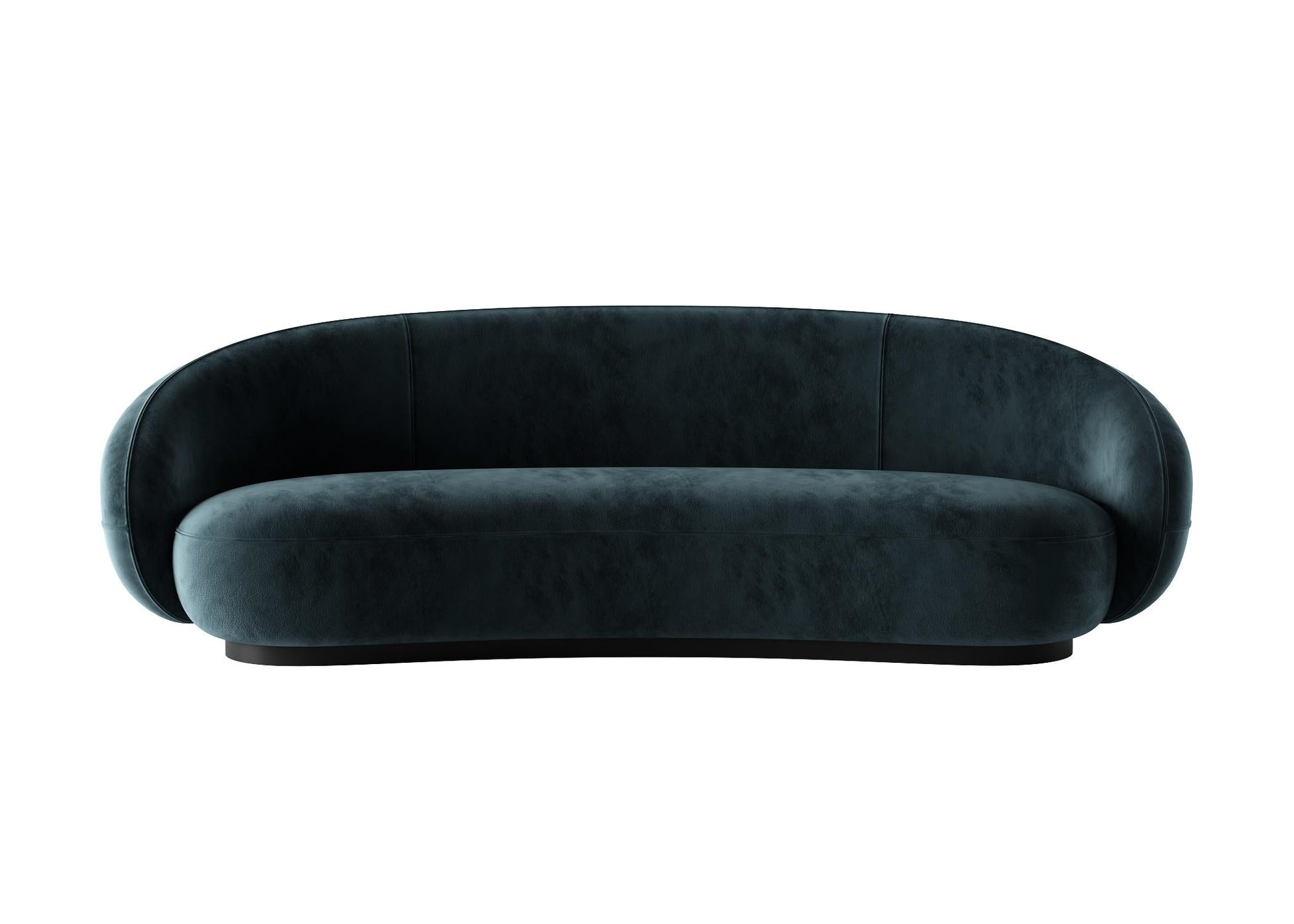 Black Curved Sofa sofa