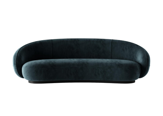 Black Curved Sofa sofa