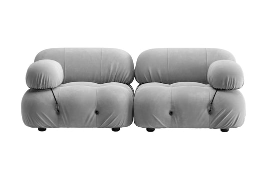 Grey Buttoned Modern Sofa sofa