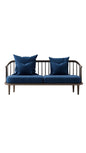 Blue Cushion Metal Sofa sofa