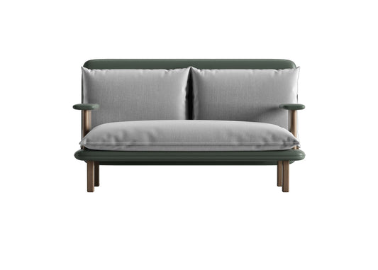 Grey Green Modern Loveseat sofa