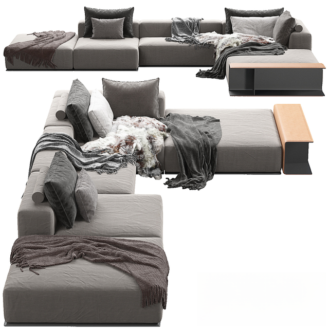 L-shaped Gray Sofa sofa