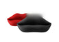 RedBlackLipsAccentChair sofa