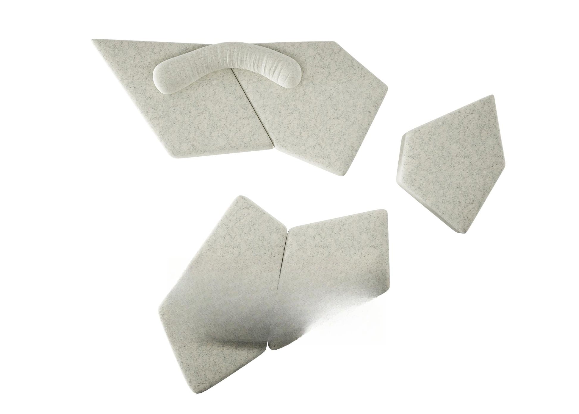 Gray Geometric Modern sofa