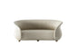 Curved beige sofa sofa