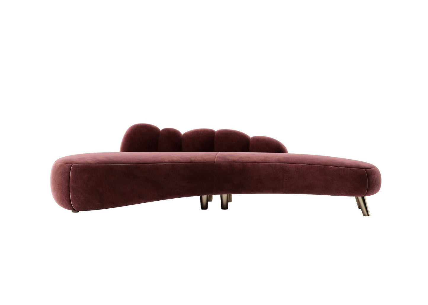 CurvedVelvetSofa sofa