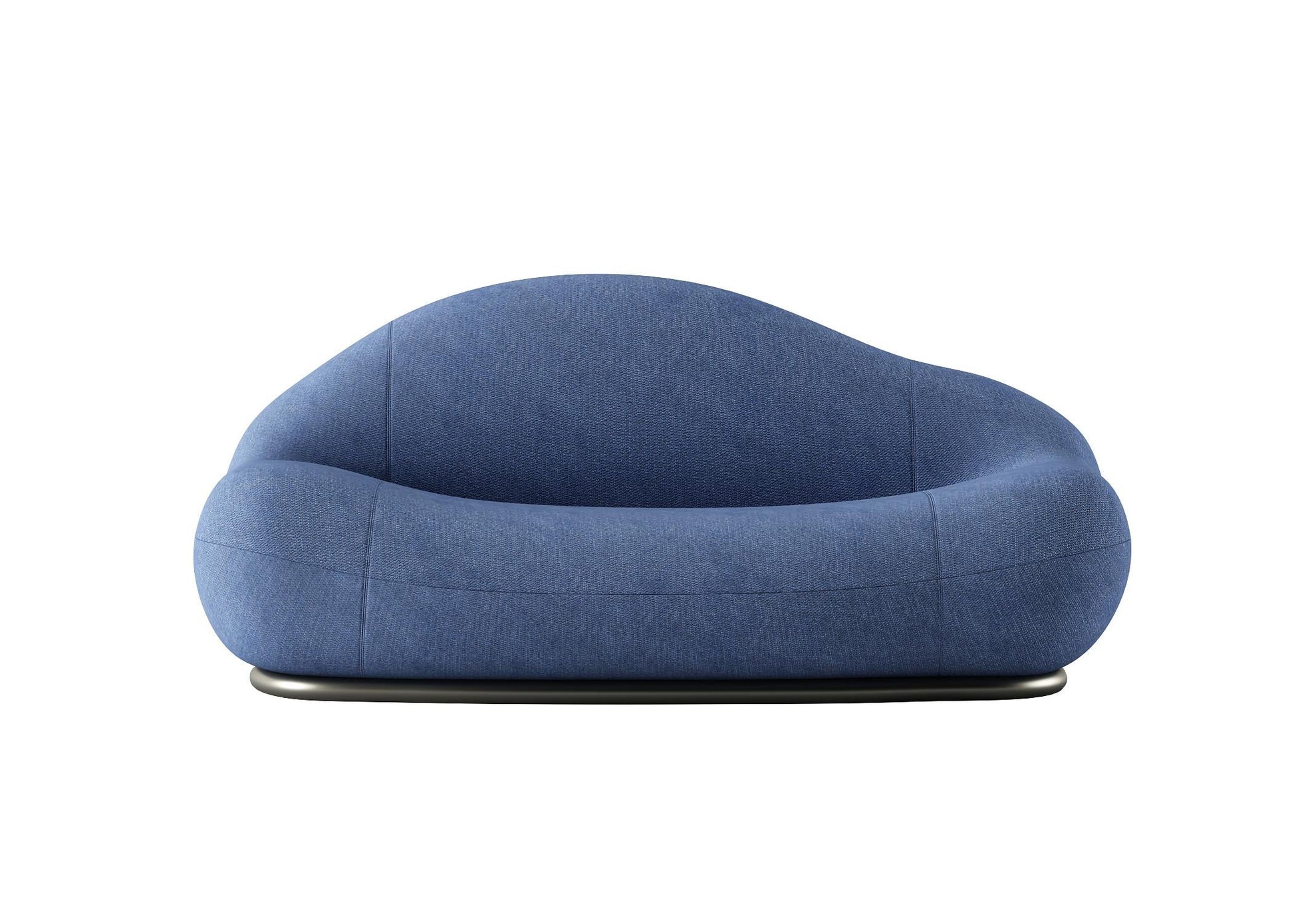 Blue Curved Sofa sofa