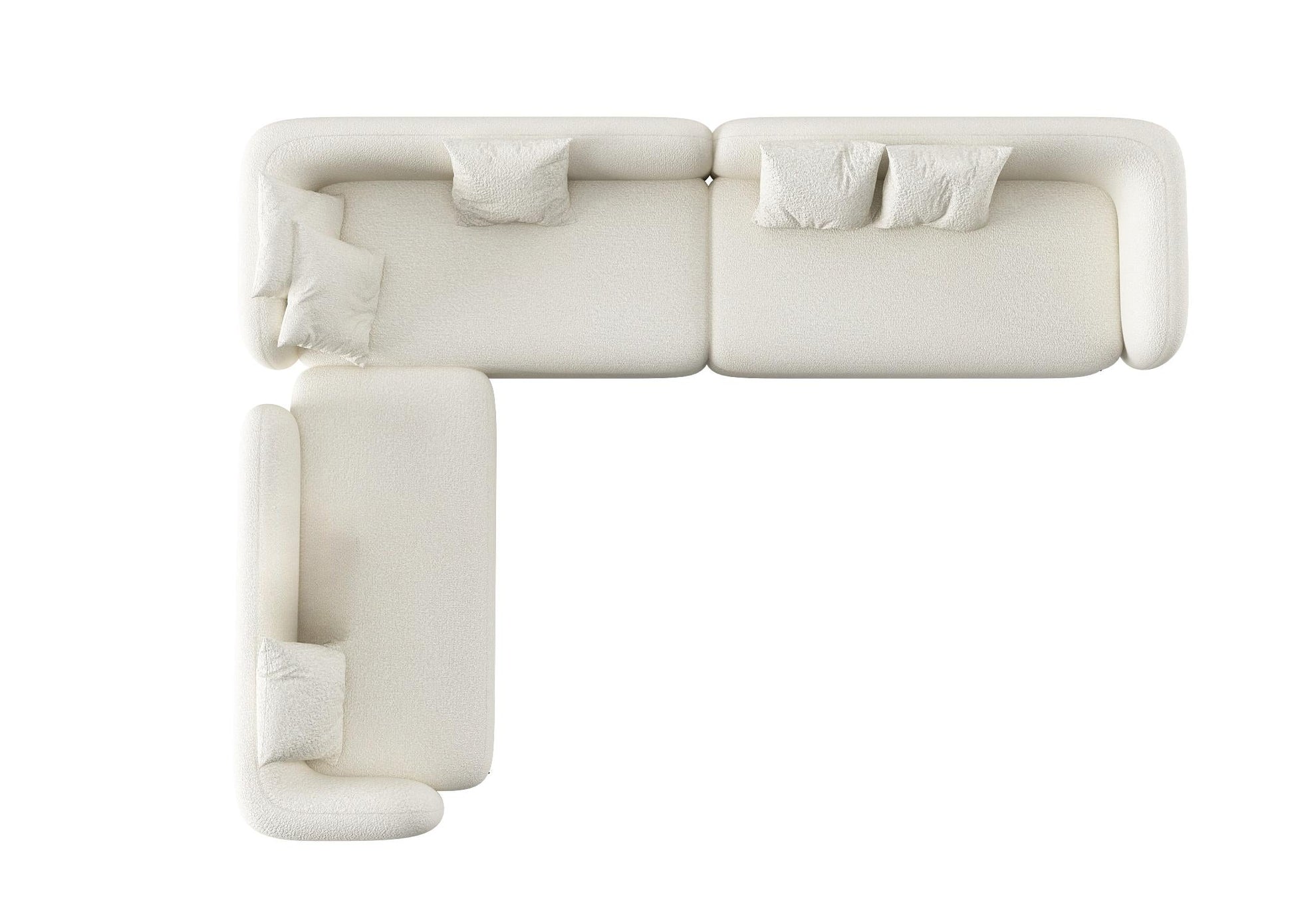 White L-shaped Sofa sofa