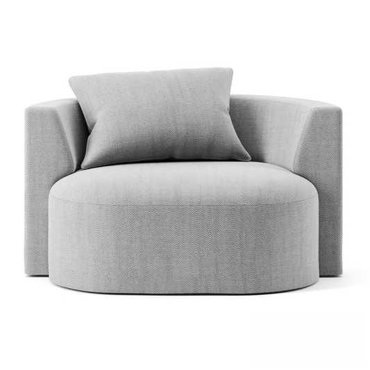 Grey Round Armchair sofa